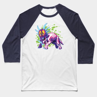 Radioactive Styracosaurus Baseball T-Shirt